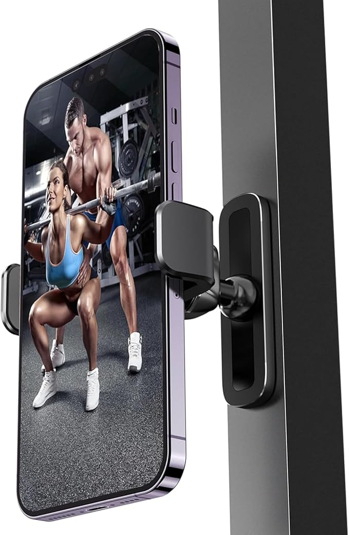 Magnetische Handyhalterung für das Fitnessstudio